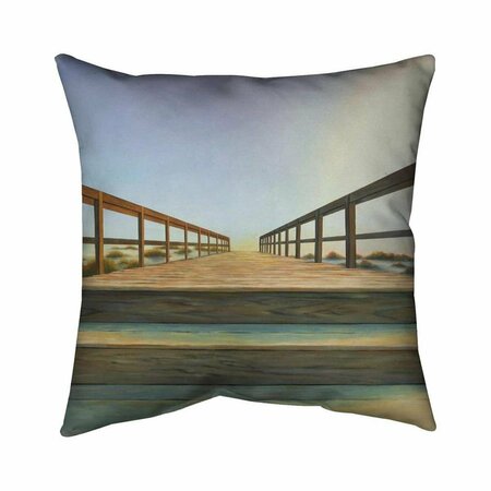 FONDO 26 x 26 in. Footbridge-Double Sided Print Indoor Pillow FO2775615